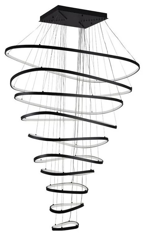 Lustră LED dimabilă aplicată LED/370W/230V 3000-6500K + telecomandă