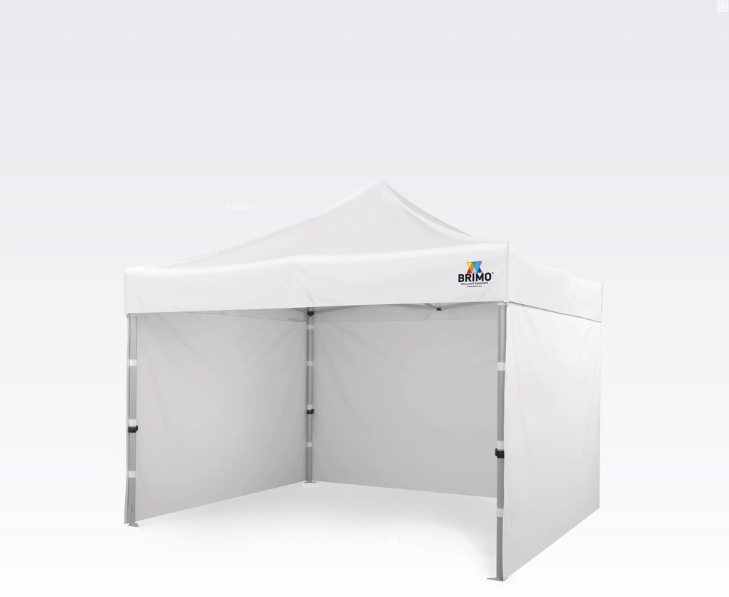 Cort de evenimente 3x3m - cu 3 pereți - Alb