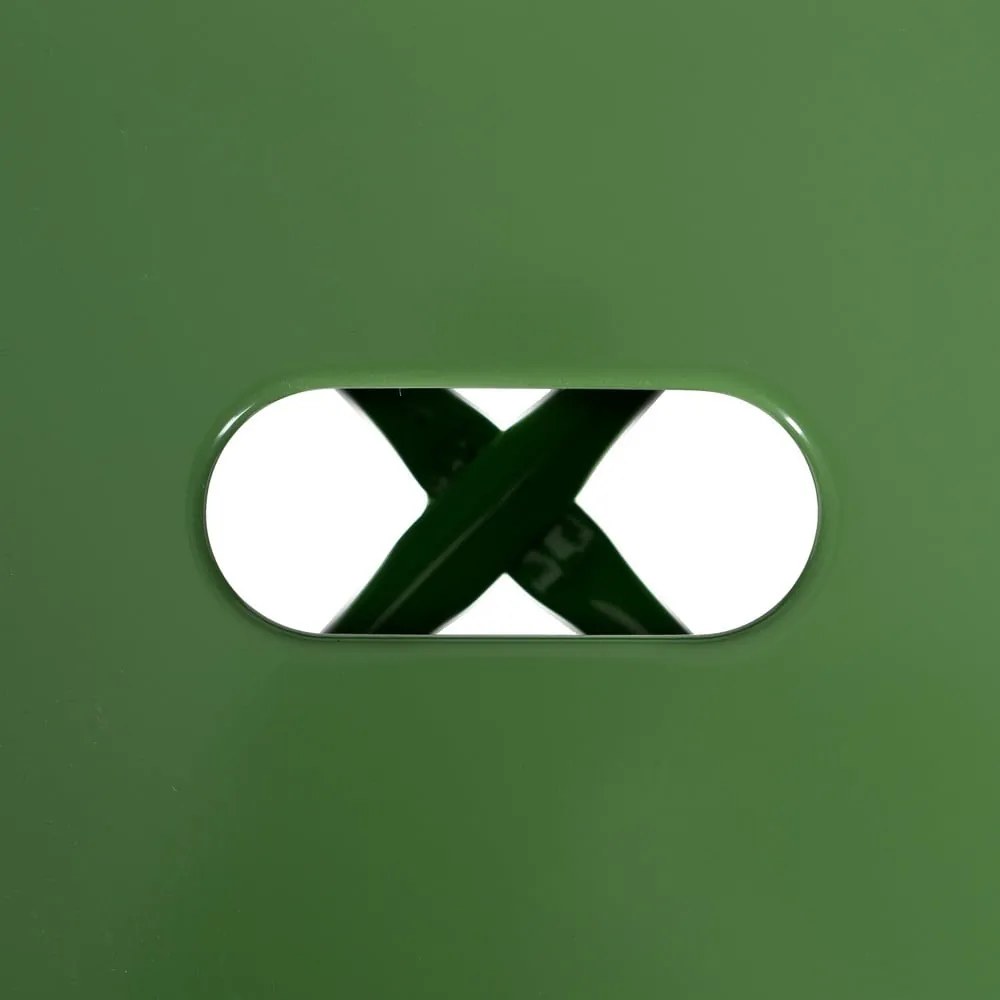 Set de scaune de bar verde 2 buc. din metal (înălțime șezut 61 cm) – Ixia