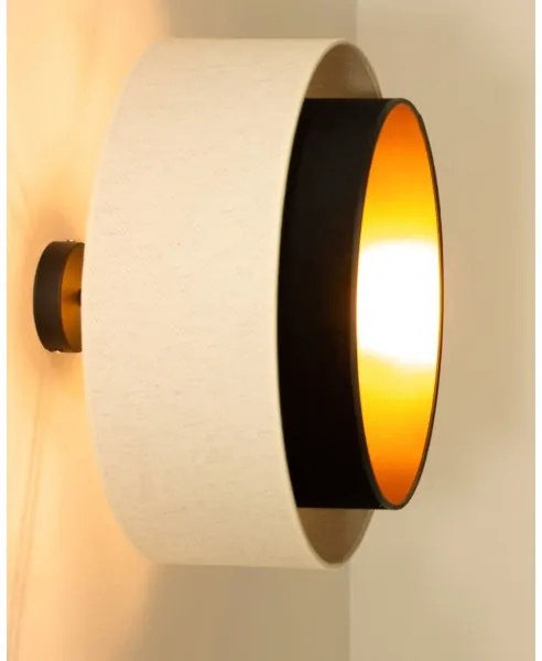 Plafonieră NATIA 1xE27/60W/230V alb/negru