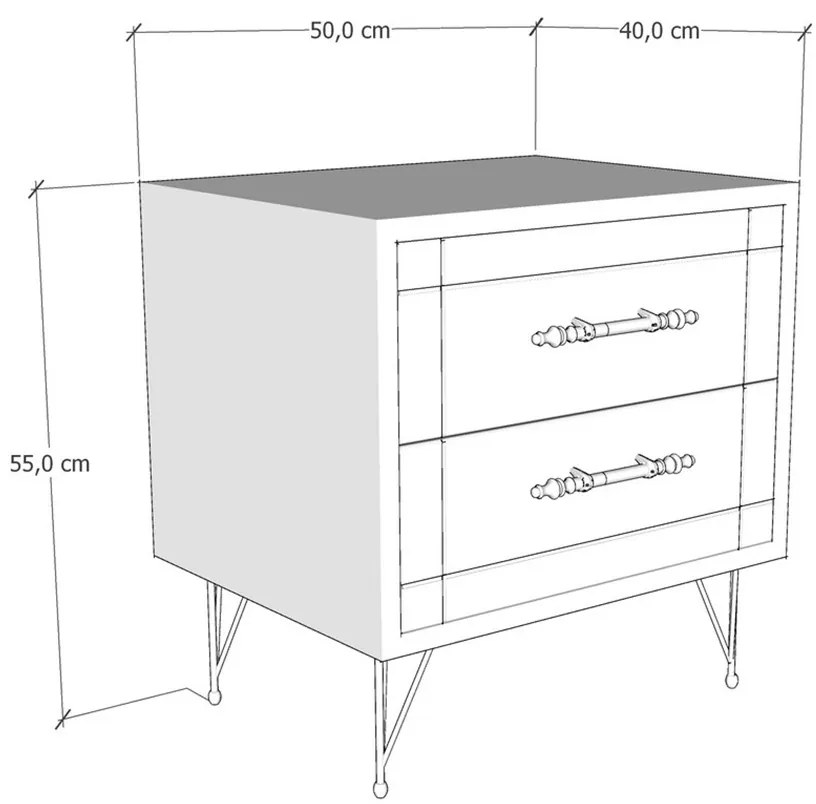 Masă de noapte Noapte Walnut