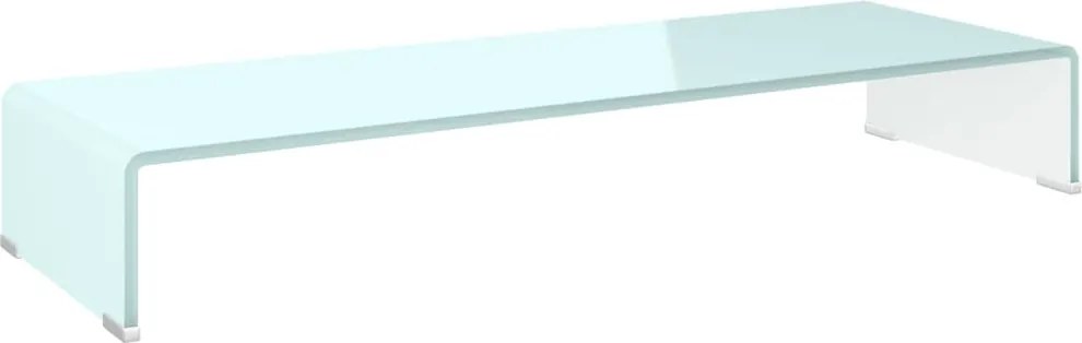 vidaXL Stativ TV/Suport monitor, sticlă, verde, 90 x 30 x 13 cm