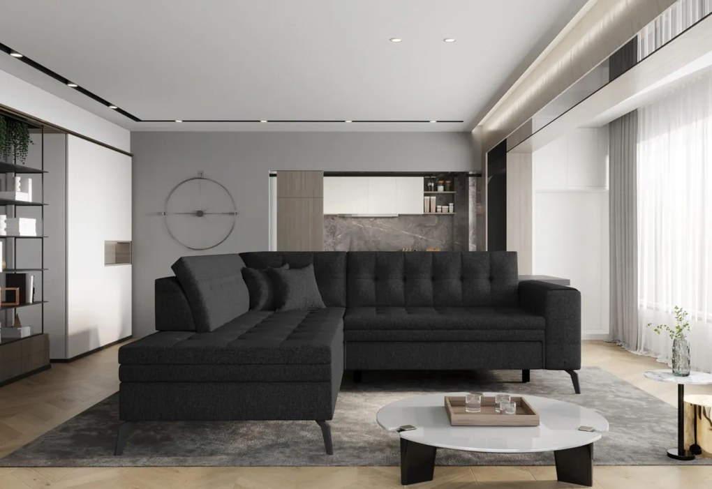 Expedo Coltar extensibil LAVINIE, 260x93x210, Softis 17, stanga