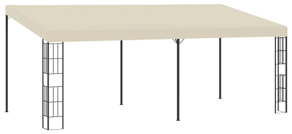 vidaXL Pavilion de perete, crem, 3 x 6 m, material textil