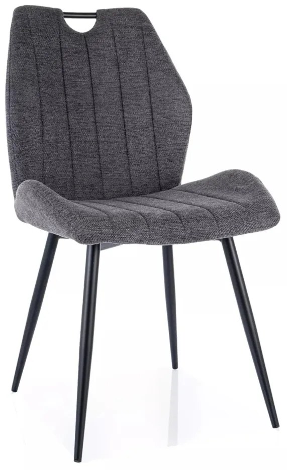 Scaun Arco gri inchis/negru Brego18