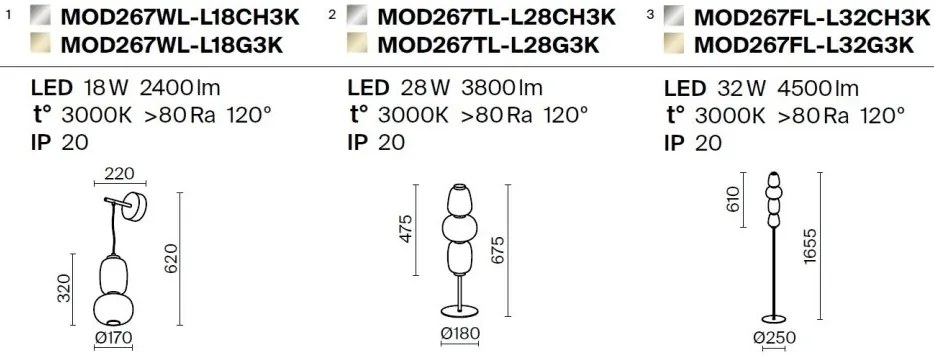 Veioza LED design modern decorativ Pattern auriu