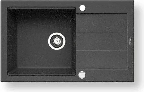 Pyramis 70083701 - Chiuvetă de bucătărie SPARTA PLUS LUX, granit, 78x48 cm, negru