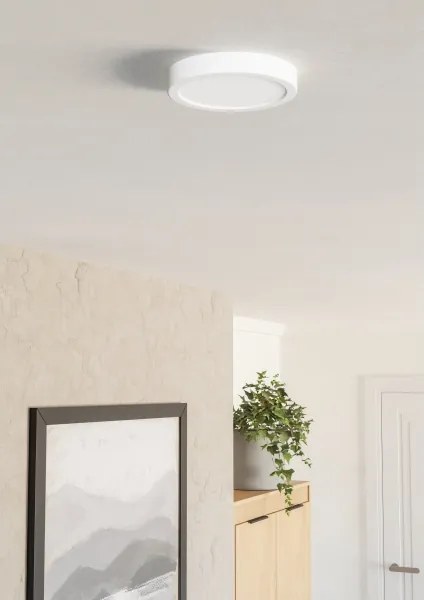 Eglo 901306-LED Plafonieră FUEVA LED, 7,5 W, 230 V, 2700/4000/6500 K, Ø 16,6 cm, albă