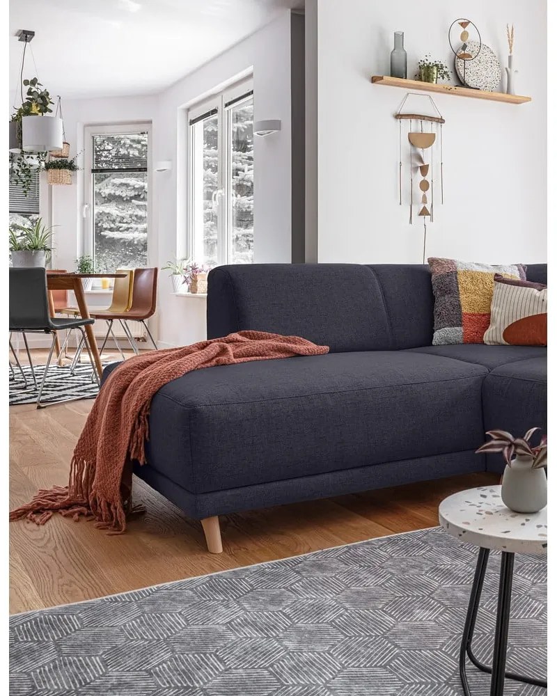 Colțar gri antracit extensibil/cu spațiu de depozitare (cu colț pe partea stângă/în formă de ”L”) Classy Sophie – Miuform