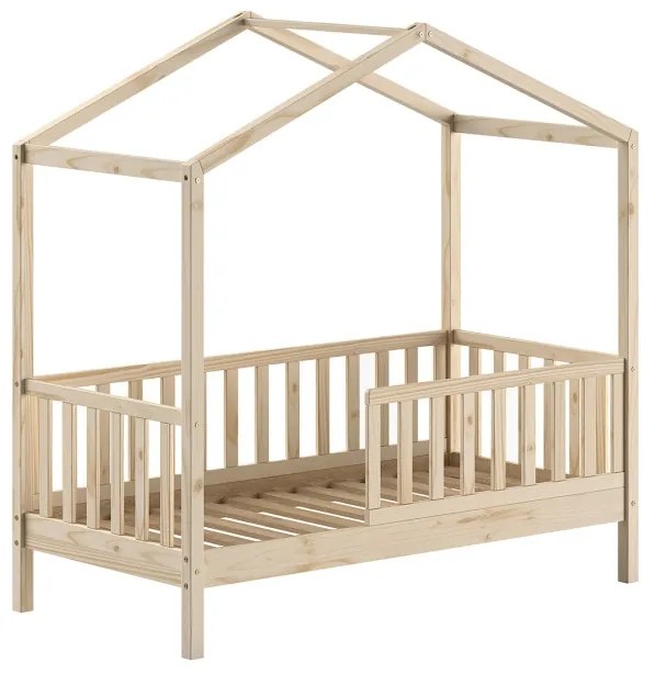 Pat copii Vipack PENTRU COPII MICI DALLAS 70 X 140 CM NATURAL