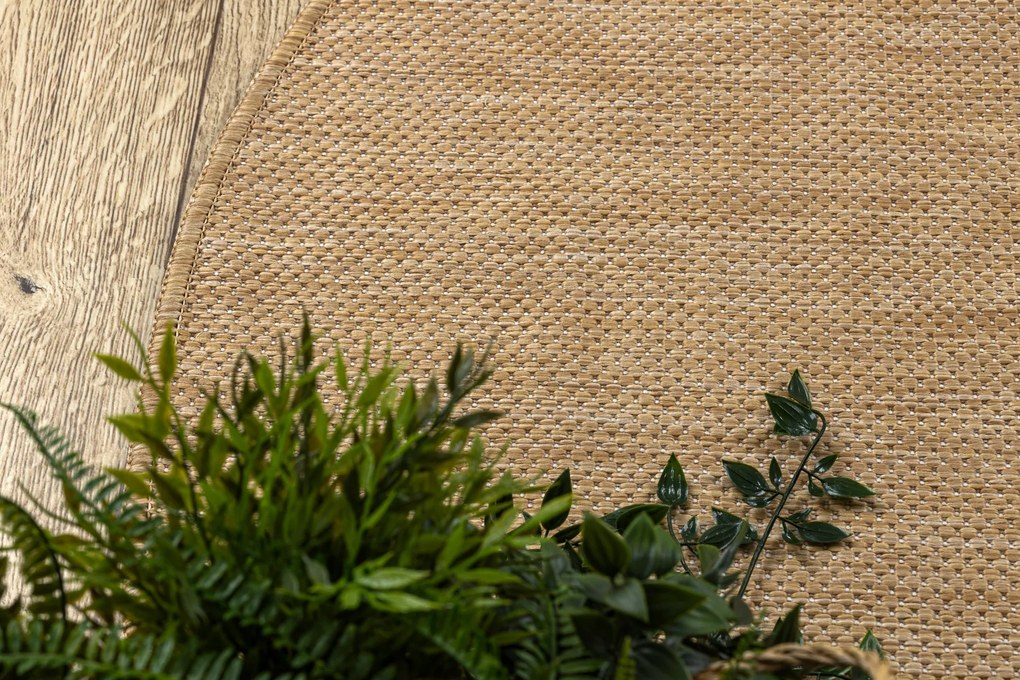 Covor SISAL SION cerc A5165A Melanj țesute plate natural