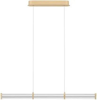 Lustra LED 2700K suspendata design liniar PHEME auriu periat