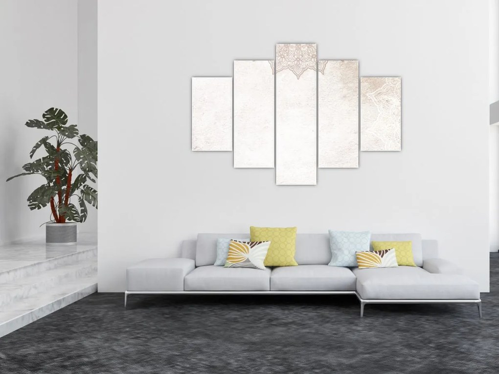 Tablou - Mandala pe zid (150x105 cm)