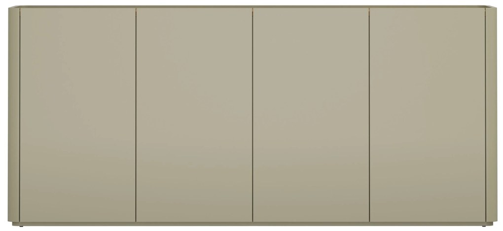 Comodă Elivo 200 cm cu 4 uși - eucalipt / stejar baltic dune