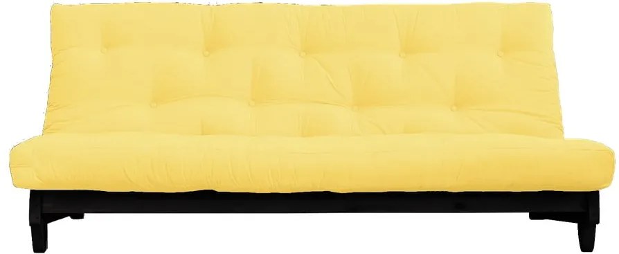 Canapea variabilă KARUP Design Fresh Black, galben deschis