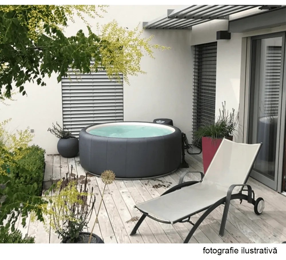 Jacuzzi gonflabil, gri/alb, 2-4 pers., 600 l, KAMINO TYP 3