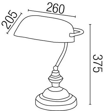 Veioza, lampa de masa Banker 68334