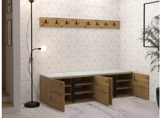 Hol Timothy VII (Alb) (piele ecologică Soft 011 (Negru)). 1060147