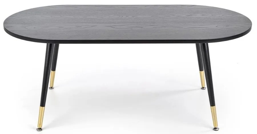 Masa de cafea Embosa, neagra/aurie