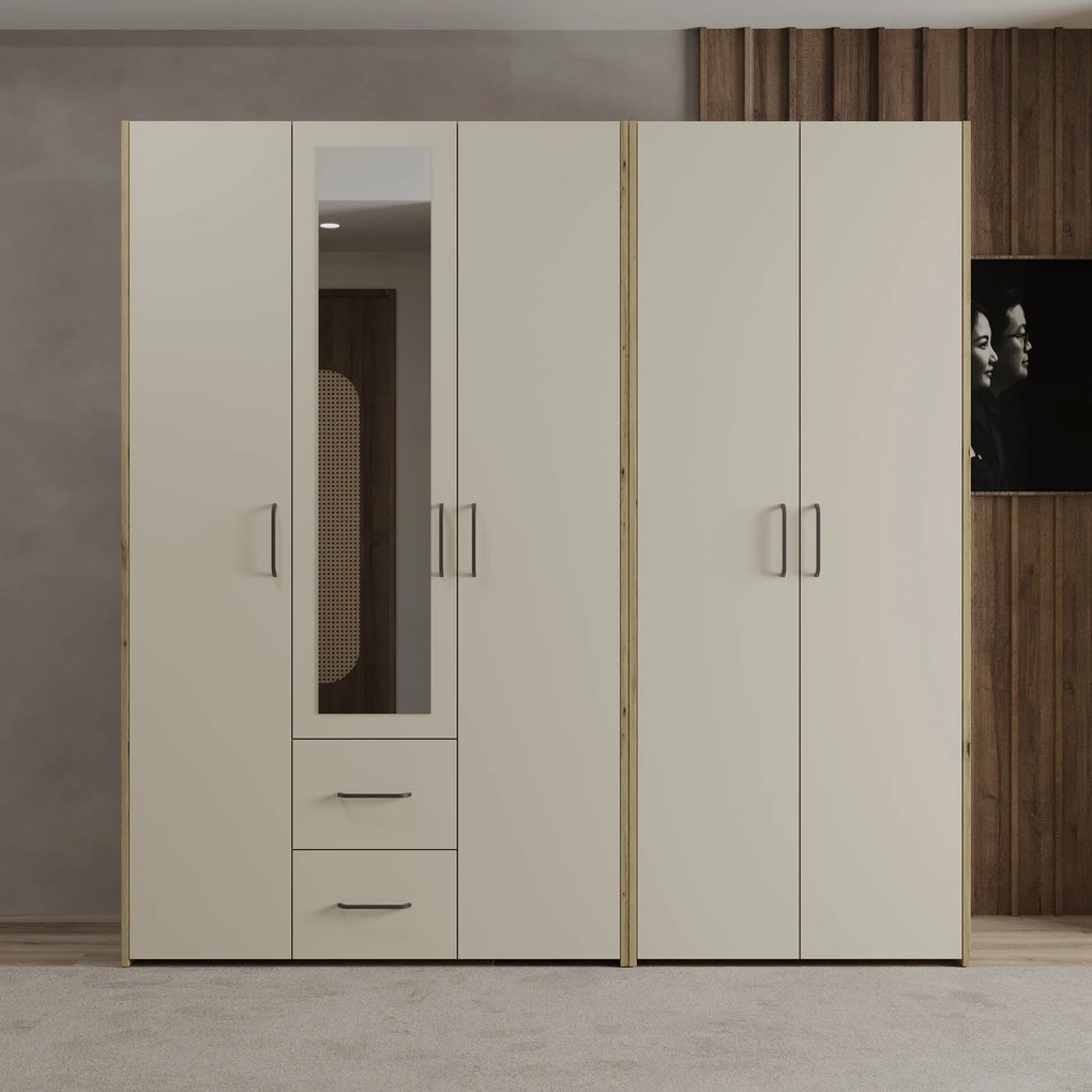 Dressing Malmo V3, Stejar Artisan/Argila, L 201 cm