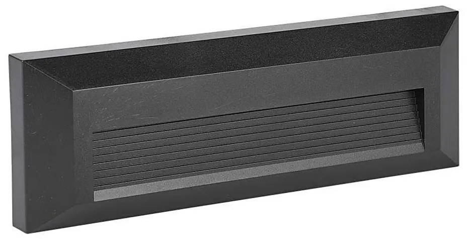 Corp de iluminat LED de exterior pentru scări LED/3W/230V IP65 3000K negru