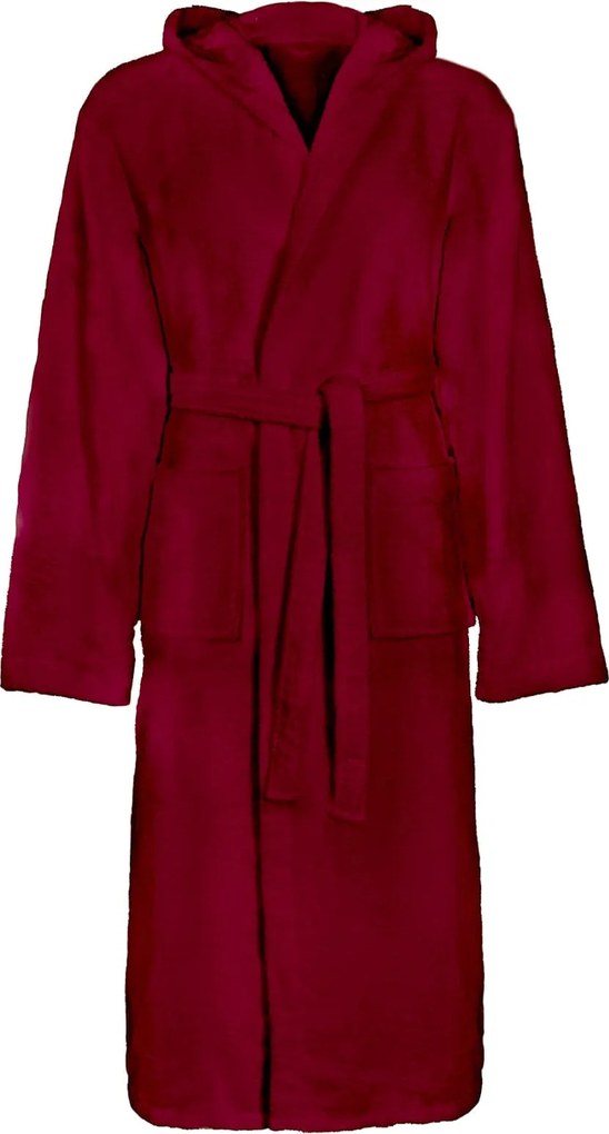 vidaXL Halat de baie KINN Roșu M Bumbac