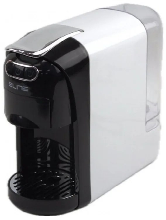 Espressor pentru cafea macinata si capsule 3in1 Elite CCM-1277, 1400W, 0,7 l, 3 adaptoare, 20 bar, Alb/Negru