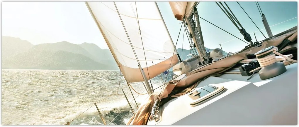 Tablou - Barcă (120x50 cm)