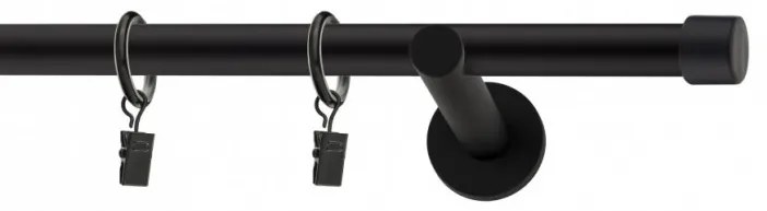 Galerie SIMPLA PRINDERE PERETE PICIOR UNIVERSAL 19 mm DOP NEGRU (Alege marime: 140 cm)