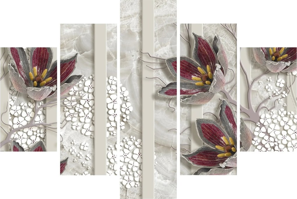 Tablou - Flori decorative (150x105 cm)