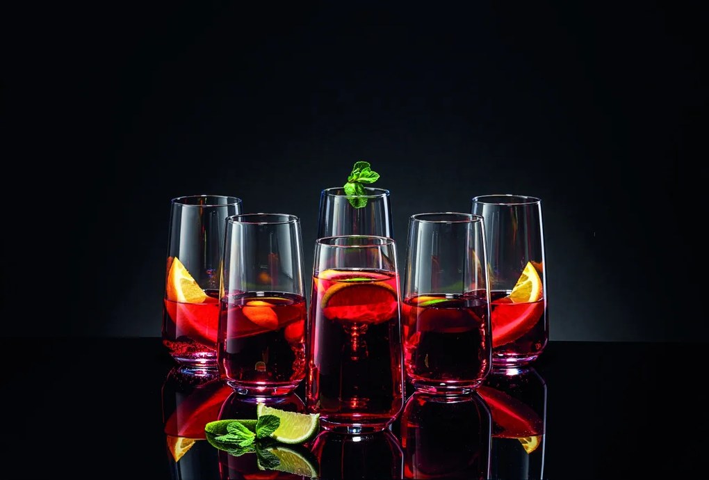 Set 6 pahare long drink 480ml, Sparkle