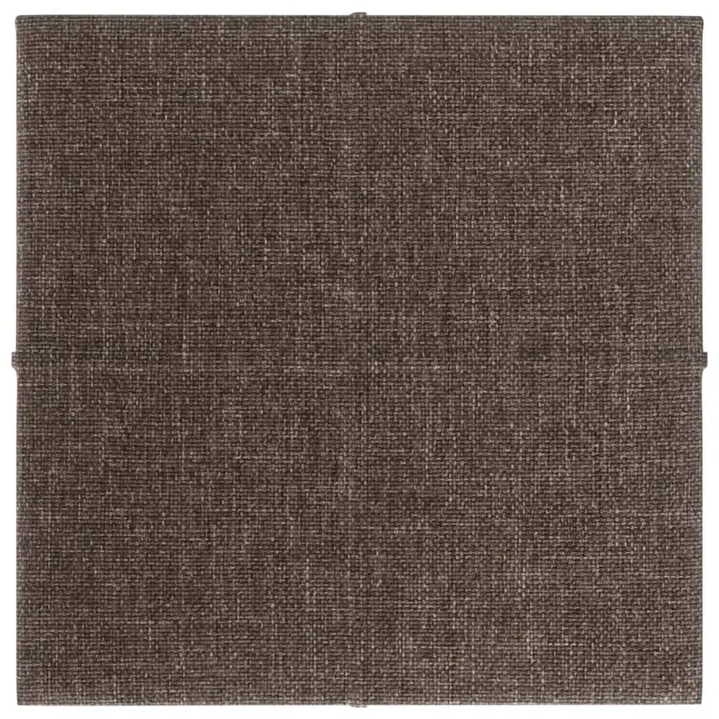 Panouri de perete 12 buc. gri taupe 30x30 cm tesatura 1,08 m   12, Gri taupe, 30 x 30 cm