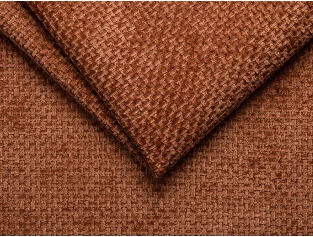 Canapea cărămizie cu tapițerie din chenille 170 cm Lupine – Micadoni