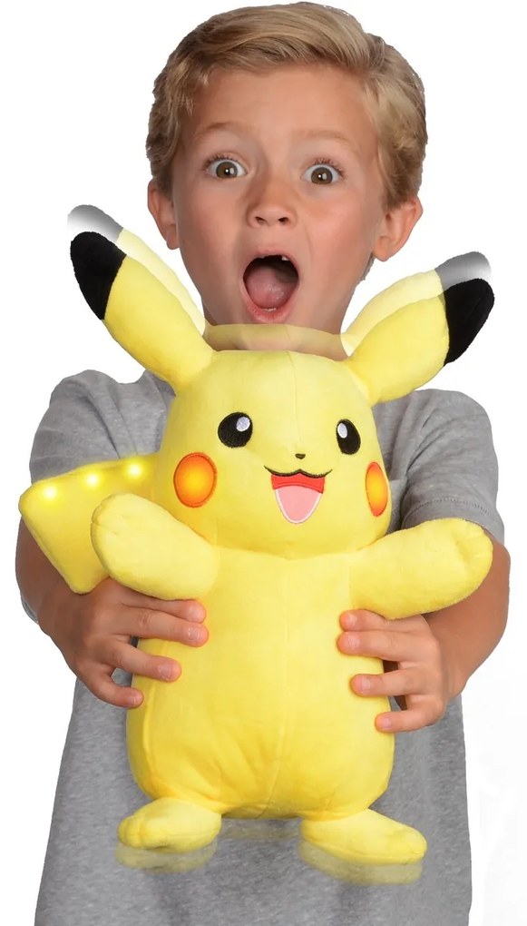 Pluș interactiv Pokémon Pikachu, 30 cm