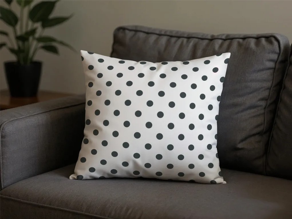 Husa decorativa pentru perna COLAM GREY 45x45 cm, gri