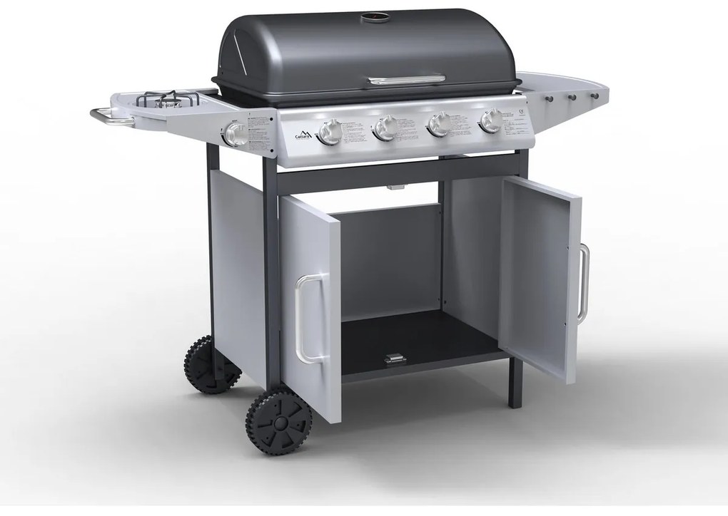 Grătar mobil pe gaz Cattara Master Cheef, 133 x 98x 51 cm