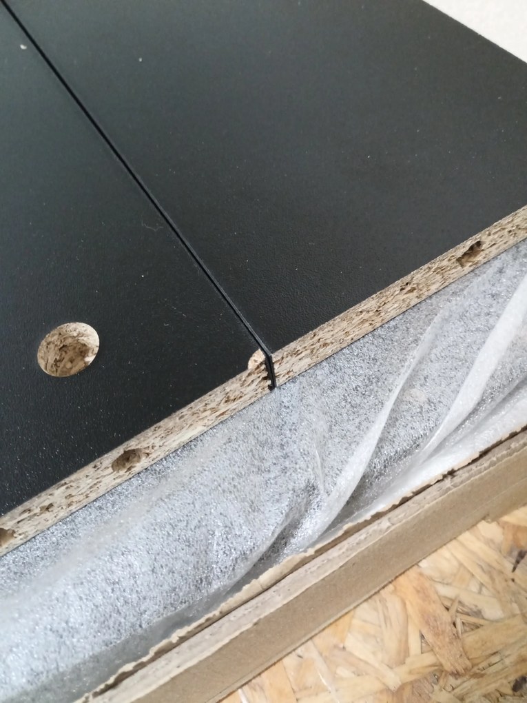 OFERTA Birou NEVY 120x60 cm, negru II. calitate