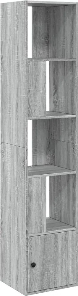 vidaXL Bibliotecă, gri sonoma, 40x36x189 cm, lemn prelucrat