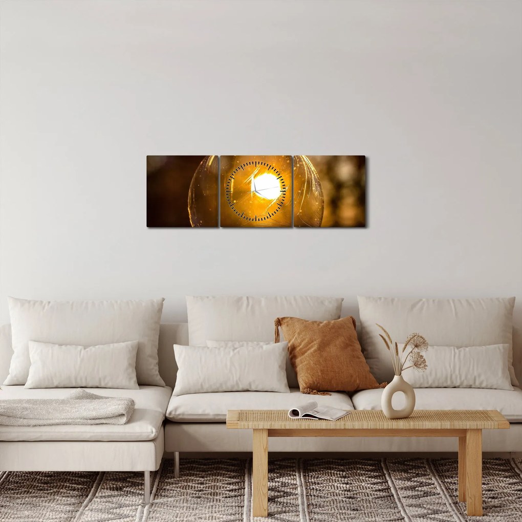 Tablou - Bulă transparentă (cu ceas) (90x30 cm)