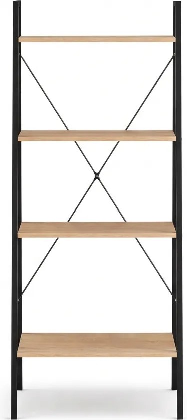 Biblioteca TAYLOR SONOMA 4 etajere 147x60 cm, stejar sonoma