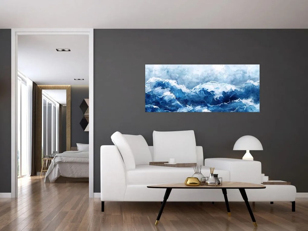 Tablou - Ilustrație a mării (120x50 cm)