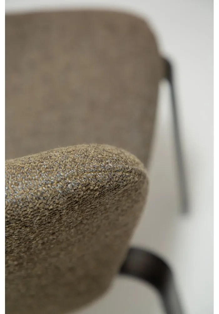 Scaun de dining kaki tapițat Heap – DAN-FORM Denmark