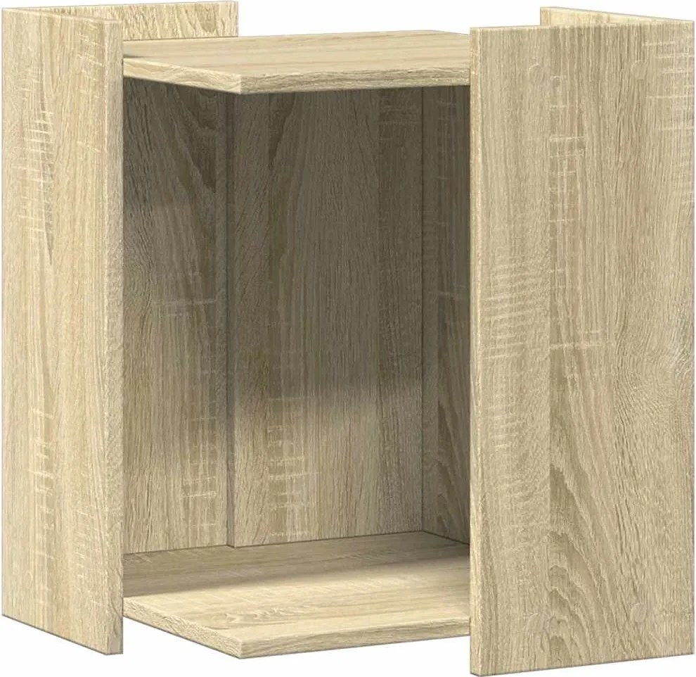 vidaXL Cutie litieră pisici stejar sonoma 42x42x51 cm lemn prelucrat