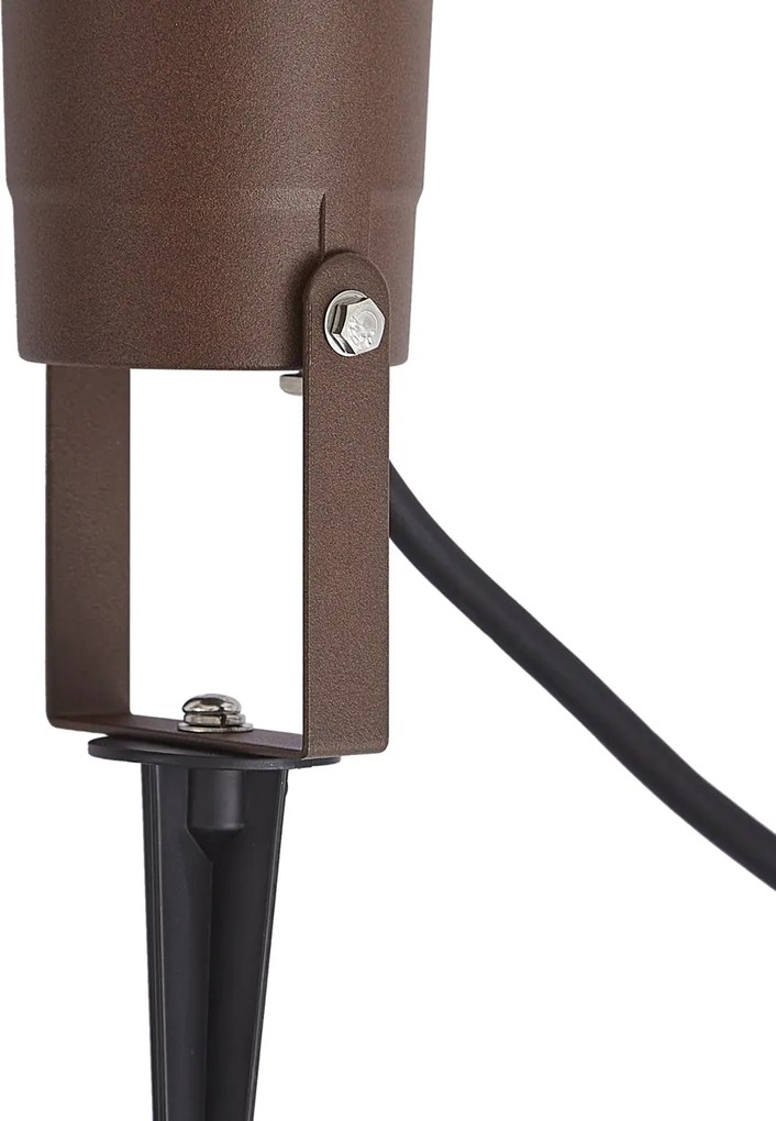 Spot modern de grădină maro rugină, cu cablu și ștecher 204cm IP65 - Basic