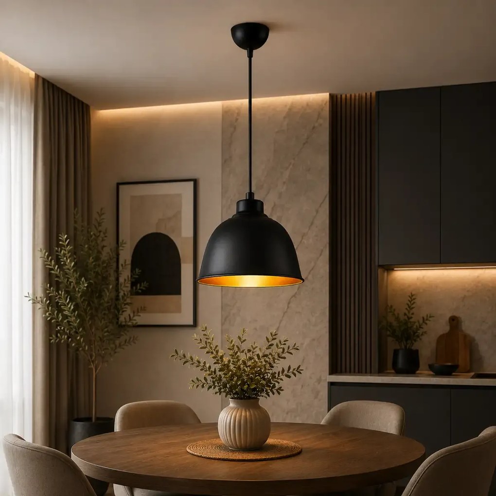 Pendul cu un glob negru-auriu homs ro11384