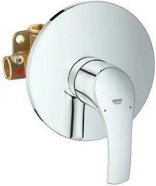 Baterie dus incastrata Grohe Eurosmart New crom cu corp incastrat