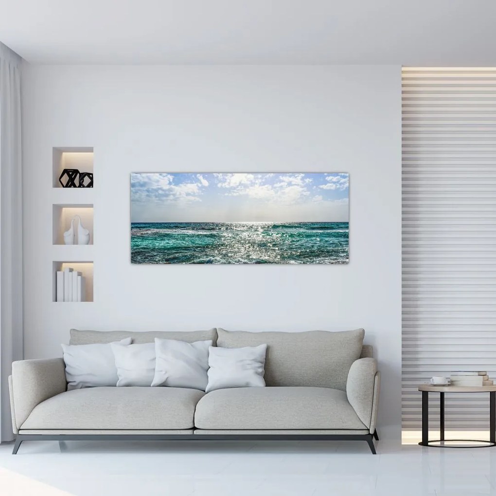 Tablou cu suprafața mării (120x50 cm)