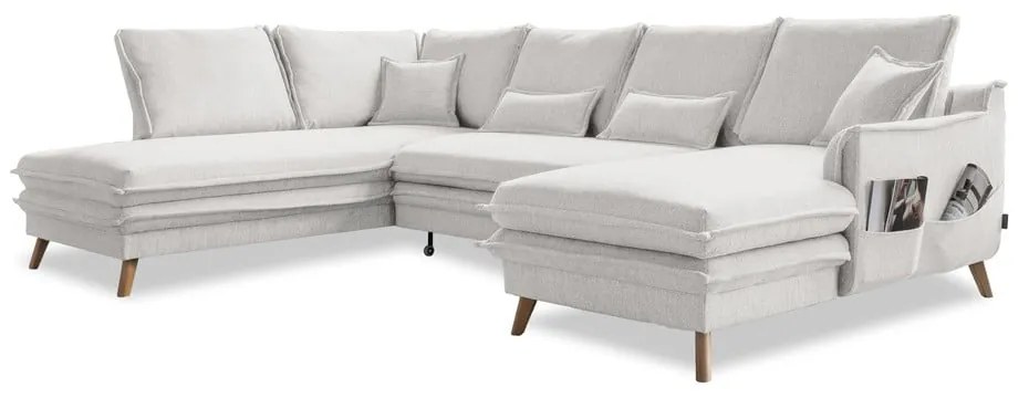 Colțar bej extensibil (cu colț pe partea stângă /în formă de "U") Charming Charlie – Miuform