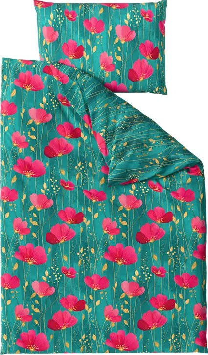 Lenjerie de pat policoton VIVIDELLE POLY verde Dimensiune lenjerie de pat: 70 x 90 cm | 140 x 220 cm