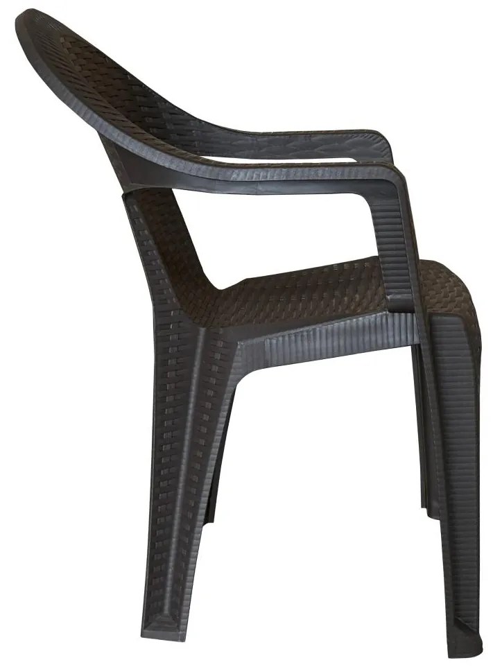 Scaun de grădină Zanjar (maro) . 1116565